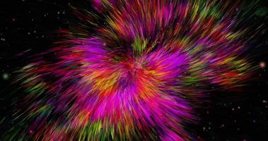 Abstract twirling multicolor texture animation.Rotating liquit background movie,Abstract geometric holographic background video