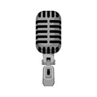 radio mic microphone music cartoon vector illustration