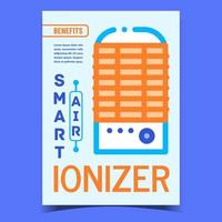 Air Ionizer Smart Device Promotional Poster Vector