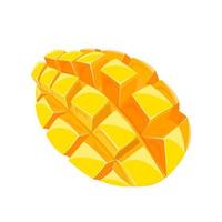 mango cubes cartoon vector illustration