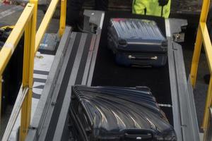 luggage loading on airplane photo