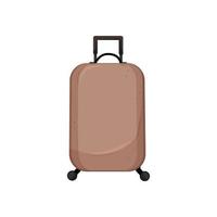 vacation luggage bag cartoon vector illustration