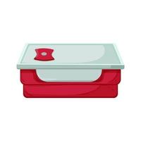 Ilustración de vector de icono de color de caja de almuerzo saludable
