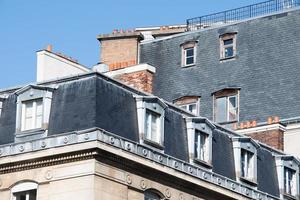 paris roofs and building cityview photo