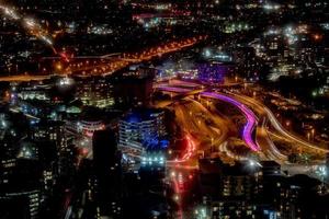 Auckland Night view aerial panorama photo