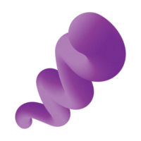 formes 3d gribouillis texture granuleuse png