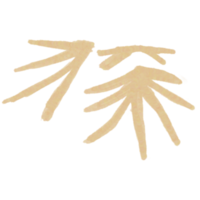 hand- getrokken abstract kunst illustratie png