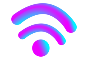 sinal wi-fi ícone 3d png
