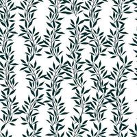 hojas y ramas repiten el patrón. diseño de patrón floral. azulejo botánico. Bueno para estampados, envolturas, textiles y telas. vector