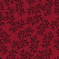 hojas y ramas repiten el patrón. diseño de patrón floral. azulejo botánico. Bueno para estampados, envolturas, textiles y telas. vector