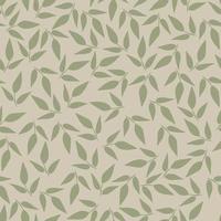 Leaves and branches repeat pattern. Floral pattern design. Botanical tile. Good for prints, wrappings, textiles and fabrics. vector