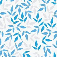 Leaves and branches repeat pattern. Floral pattern design. Botanical tile. Good for prints, wrappings, textiles and fabrics. vector