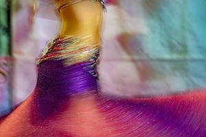 Oriental belly dancer beutiful move photo