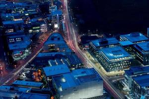 Auckland Night view aerial panorama photo