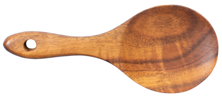 Wooden spoon isolated Tropical wood