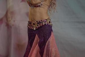 Oriental belly dancer beutiful move photo