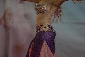 Oriental belly dancer beutiful move photo