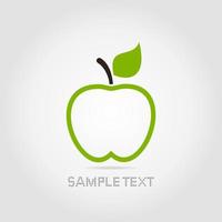 The Apple. Vector illustration