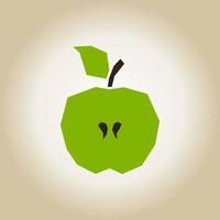 la manzana. ilustración vectorial vector