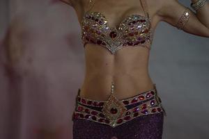 Oriental belly dancer beutiful move photo