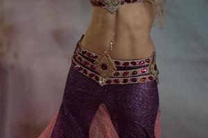 Oriental belly dancer beutiful move photo