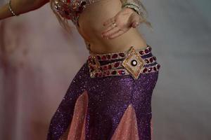 Oriental belly dancer beutiful move photo