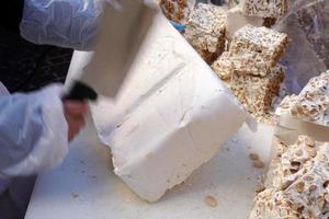 Nougat for sale in italy market photo