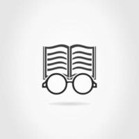 The book on a grey background. A vector illustration