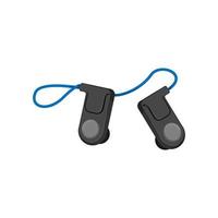 earphone headphones color icon vector illustration