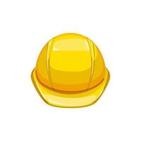 construction helmet builder cartoon vector illustration