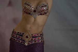 Oriental belly dancer beutiful move photo