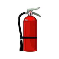 equipment fire extinguisher cartoon vector illustration