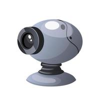 web camera cartoon vector illustration