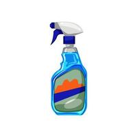 home glass cleaner cartoon vector illustration