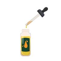 aroma fragancia aceite color icono vector ilustración