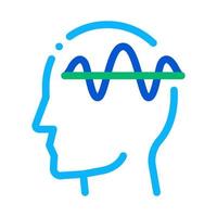 Nervous System of Head Biohacking Icon Vector Illustration