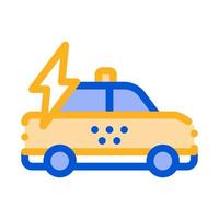 Ilustración de vector de icono de taxi en línea de alta velocidad