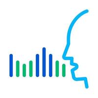 Human Voice Diagnostics Control Icon Vector Illustration