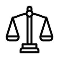 Scales Law And Judgement Icon Vector Illustration