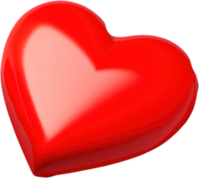 3d hart illustratie voor Valentijnsdag dag png
