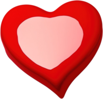 3D Illustration of a Heart for Love and Romance png