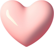 3D Illustration of a Heart for Love and Romance png