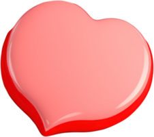 ilustração de coração 3d expressando amor png