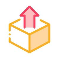 Box Container With Arrow Agile Element Vector Icon