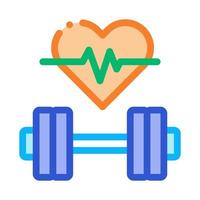 cardio entrenamiento biohacking icono vector ilustración