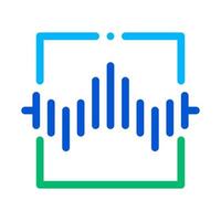 Wireless Sensor Voice Control Icon Vector Illustration