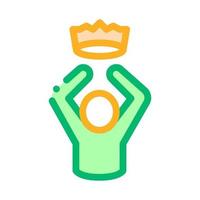 King Crown Human Talent Icon Vector Illustration