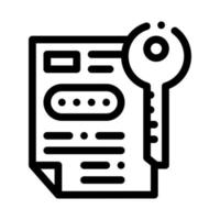 Protection Agreement Icon Vector Outline Illustration