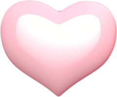 símbolo do coração 3d de amor e carinho png