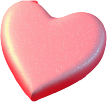 3D Heart Symbol of Love and Affection png